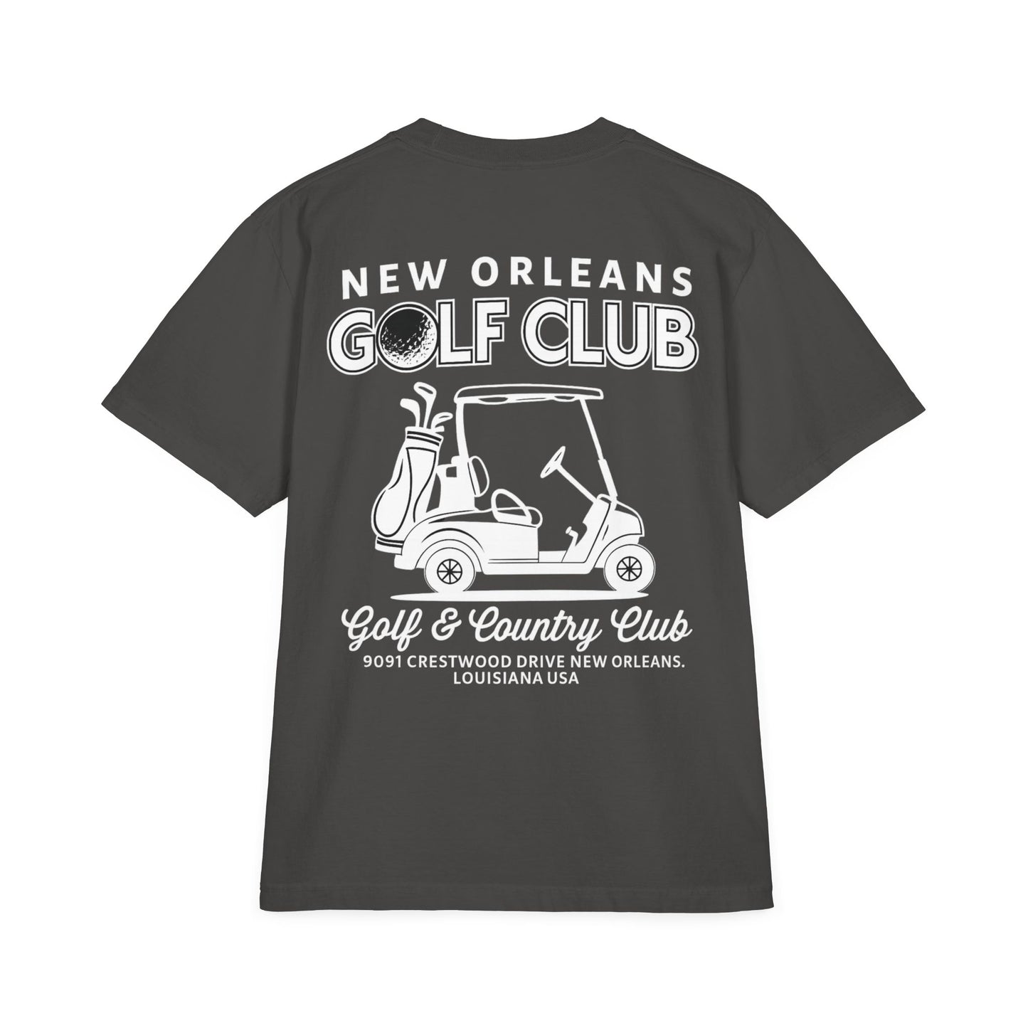 New Orleans Golf Club Drop-Shoulder Tee | Casual Golf Apparel, Gift for Golf Lovers, Golf Club Merch, Men’s Golf T-Shirt, Sporty Summer Wear