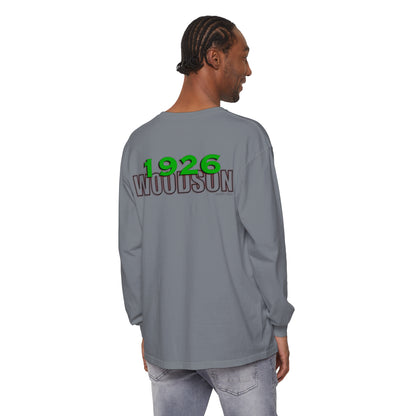 Black History month Garment-dyed Long Sleeve T-Shirt