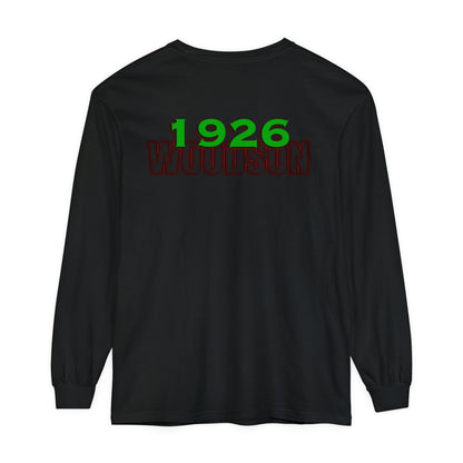 Black History month Garment-dyed Long Sleeve T-Shirt