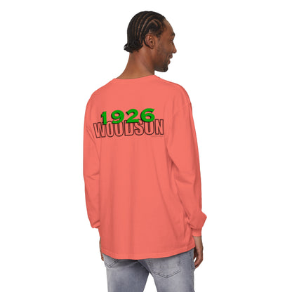 Black History month Garment-dyed Long Sleeve T-Shirt