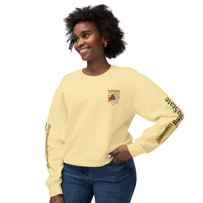 Crewneck Sweatshirt — Louisiana Strawberries Vintage Farm Graphic