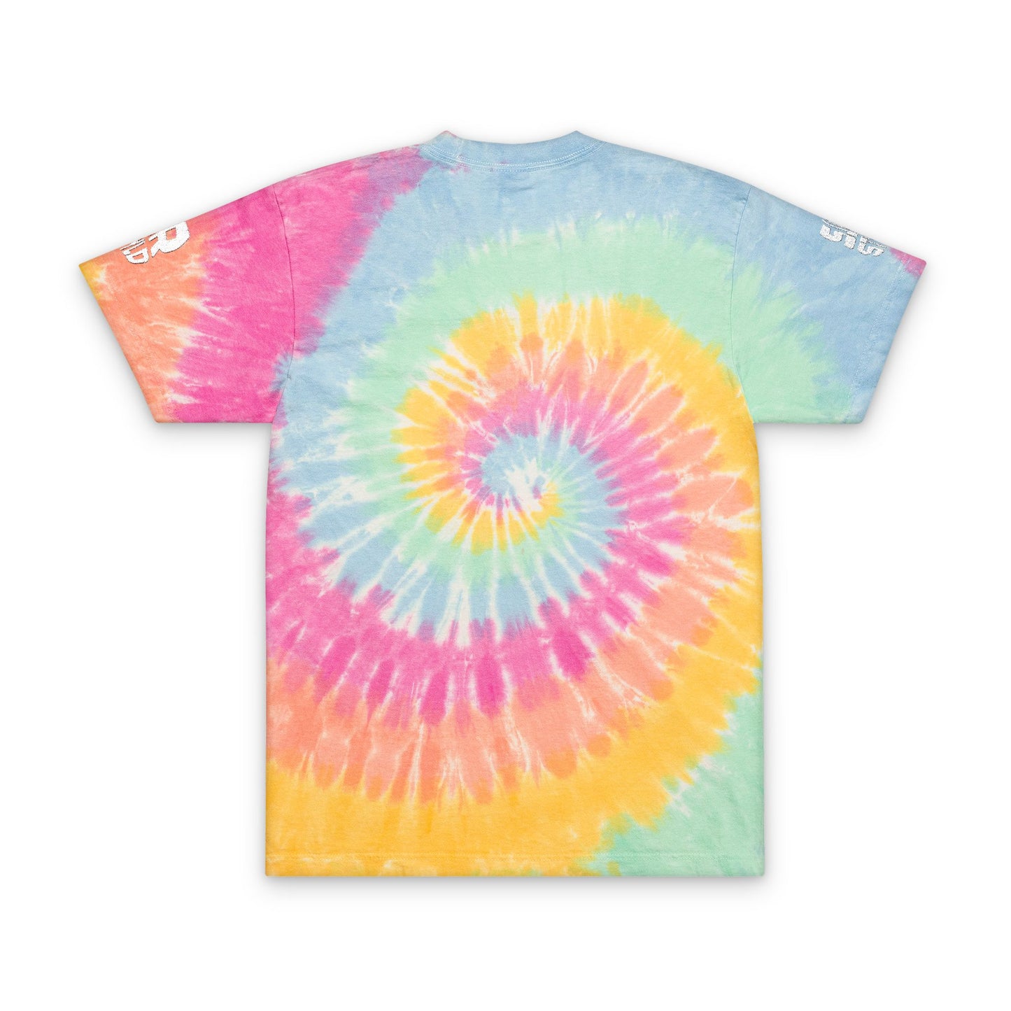 Colorful Oversized Tie-Dye T-Shirt with Embroidery, Casual Summer Wear, Festival Outfit, Gifts for Nature Lovers, Boho Vibes