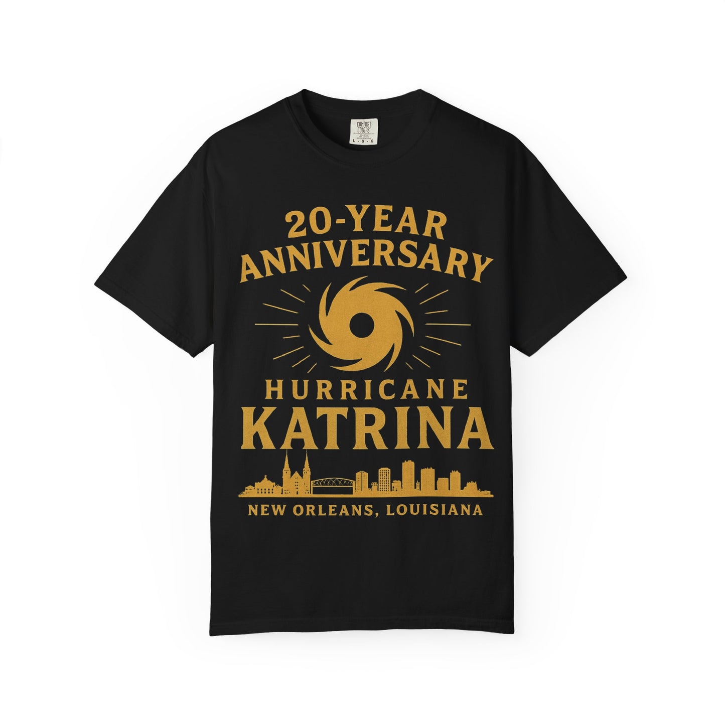 Hurricane Katrina Commemorative T-Shirt, Anniversary Shirt, Unisex Tee, New Orleans Pride Apparel, 20-Year Remembrance Top