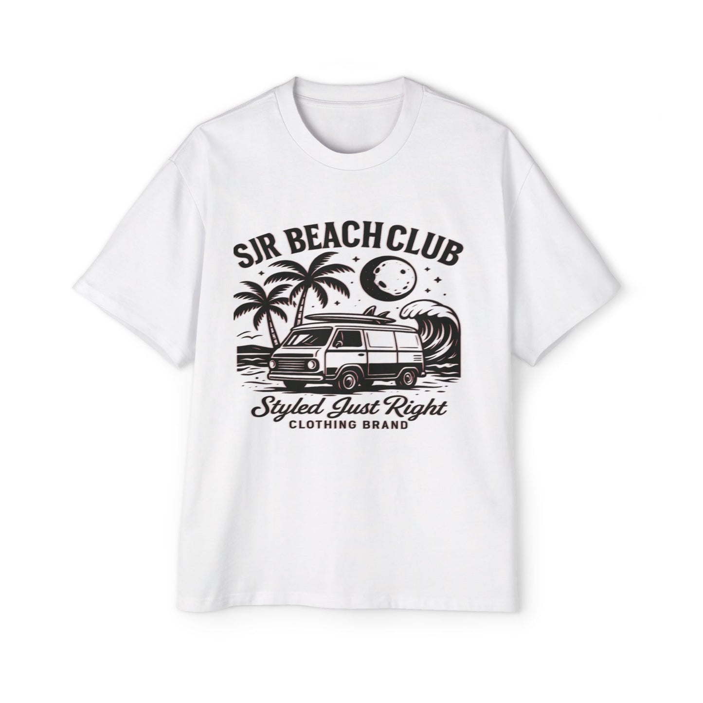 Beach Club Oversized Tee - Casual Summer Apparel, Perfect for Vacations, Pool Parties, and Everyday Comfort l
