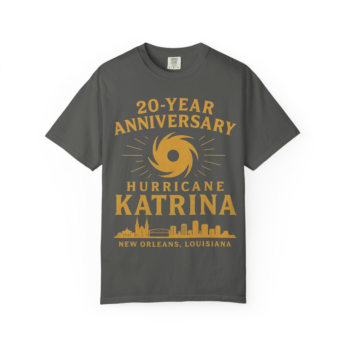Hurricane Katrina Commemorative T-Shirt, Anniversary Shirt, Unisex Tee, New Orleans Pride Apparel, 20-Year Remembrance Top