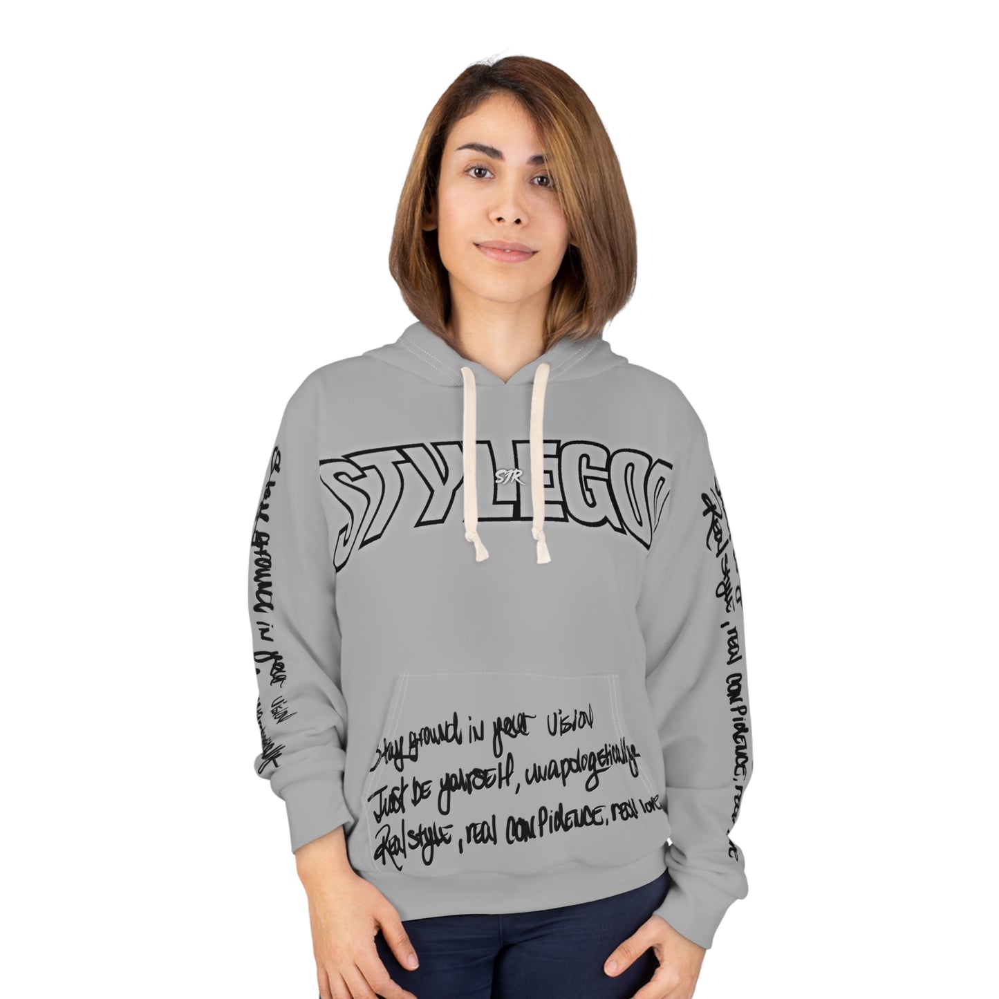 Heru  Hoodie — STYLEGOD Graphic Pullover with SJR script