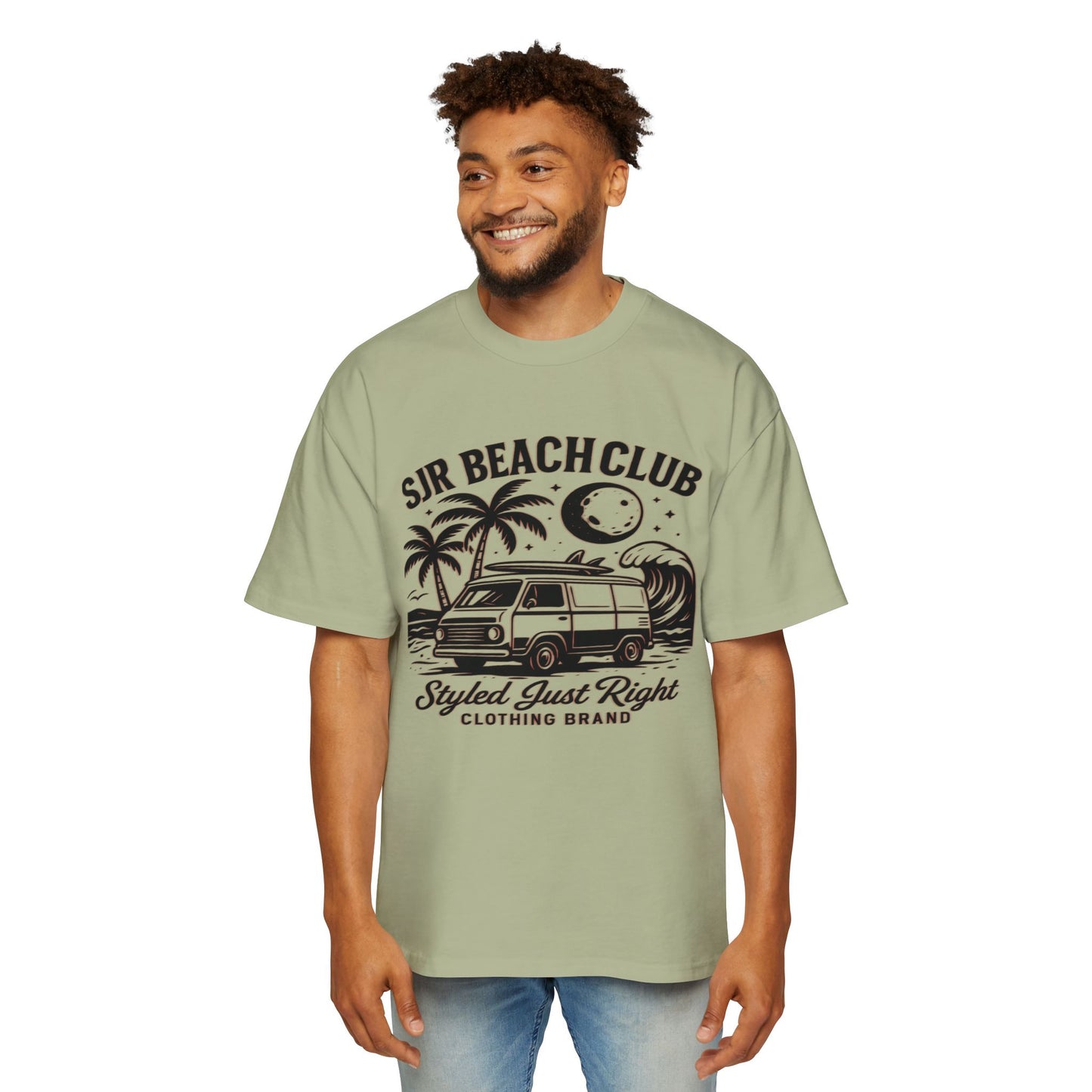 Beach Club Oversized Tee - Casual Summer Apparel, Perfect for Vacations, Pool Parties, and Everyday Comfort l