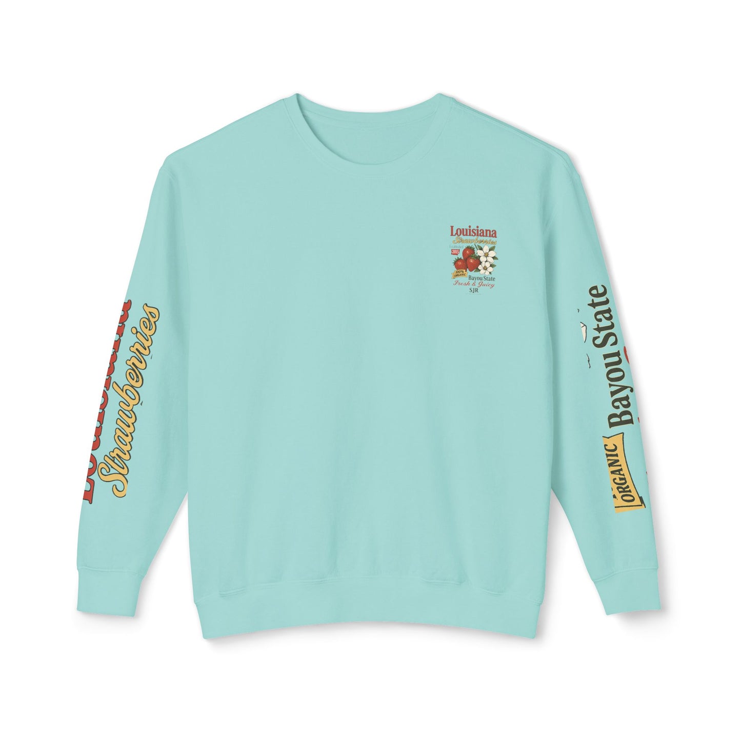 Crewneck Sweatshirt — Louisiana Strawberries Vintage Farm Graphic