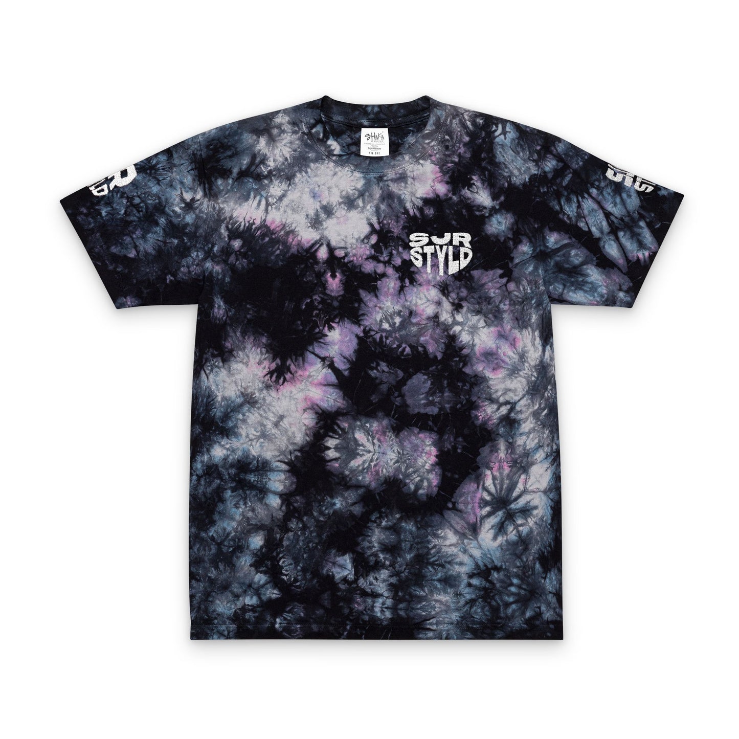 Colorful Oversized Tie-Dye T-Shirt with Embroidery, Casual Summer Wear, Festival Outfit, Gifts for Nature Lovers, Boho Vibes