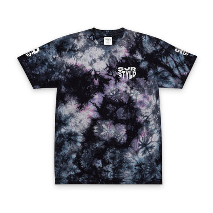 Colorful Oversized Tie-Dye T-Shirt with Embroidery, Casual Summer Wear, Festival Outfit, Gifts for Nature Lovers, Boho Vibes